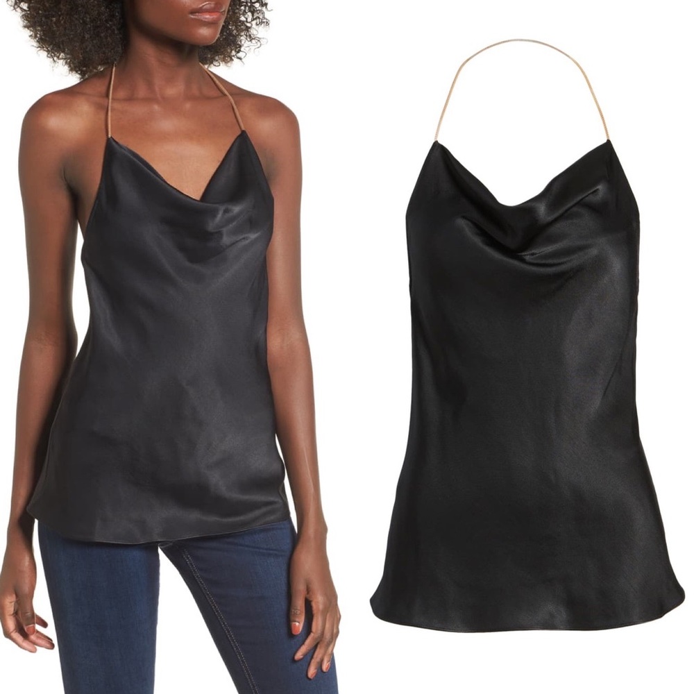 WAYF Iggy Chain Cowl Neck Tank